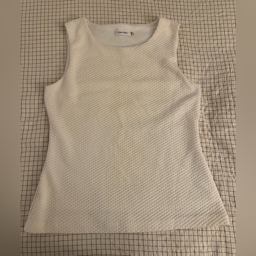 Calvin Klein Ivory Layering Shell